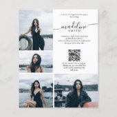 BUDGET Fotocollage QR-code Afstudeerfeest (Achterkant)