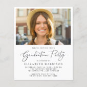 Budget Fotocollage Uitnodiging voor Graduation Par (Achterkant)