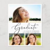 Budget Fotocollage Uitnodiging voor Graduation Par (Voorkant)