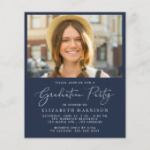 Budget Fotocollage Uitnodiging voor Graduation Par (Achterkant)