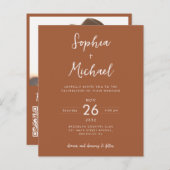 Budget Fotogegevens QR Website Terracotta Weddendi (Voorkant / Achterkant)