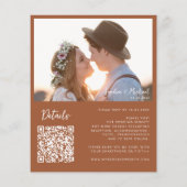 Budget Fotogegevens QR Website Terracotta Weddendi (Achterkant)