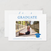 Budget Fotogradatie Partij Blauw & wit Kaart (Voorkant / Achterkant)