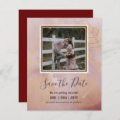 BUDGET FOTOHUWELIJK DATUMS RESERVEREN - Boho Abstr (Voorkant / Achterkant)