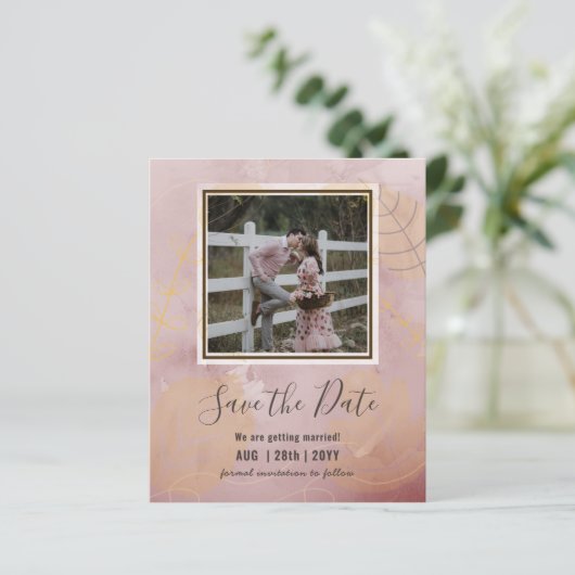 BUDGET FOTOHUWELIJK DATUMS RESERVEREN - Boho Abstr (Staand voorkant)