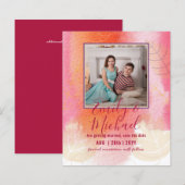 BUDGET FOTOHUWELIJK DATUMS RESERVEREN - Boho Abstr (Voorkant / Achterkant)