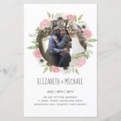 BUDGET FOTOHUWELIJKSAANKONDIGINGEN - Bloemenkrans (Voorkant)