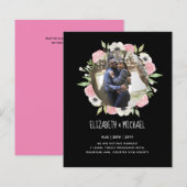 BUDGET FOTOHUWELIJKSAANKONDIGINGEN - Bloemenkrans (Voorkant / Achterkant)