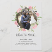 BUDGET FOTOHUWELIJKSAANKONDIGINGEN - Bloemenkrans (Voorkant)