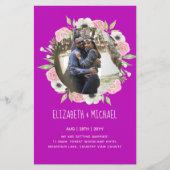 BUDGET FOTOHUWELIJKSAANKONDIGINGEN - Bloemenkrans (Voorkant)