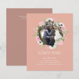 BUDGET FOTOHUWELIJKSUITNODIGINGEN - Bloemenkrans