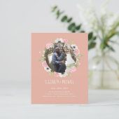 BUDGET FOTOHUWELIJKSUITNODIGINGEN - Bloemenkrans (Staand voorkant)