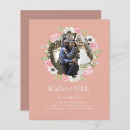 BUDGET FOTOHUWELIJKSUITNODIGINGEN - Bloemenkrans