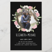 BUDGET FOTOHUWELIJKSUITNODIGINGEN - Bloemenkrans (Voorkant)