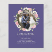 BUDGET FOTOHUWELIJKSUITNODIGINGEN - Bloemenkrans (Voorkant)