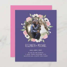 BUDGET FOTOHUWELIJKSUITNODIGINGEN - Bloemenkrans