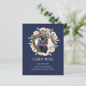 BUDGET FOTOHUWELIJKSUITNODIGINGEN - Bloemenkrans (Staand voorkant)