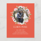 BUDGET FOTOHUWELIJKSUITNODIGINGEN - Bloemenkrans (Voorkant)