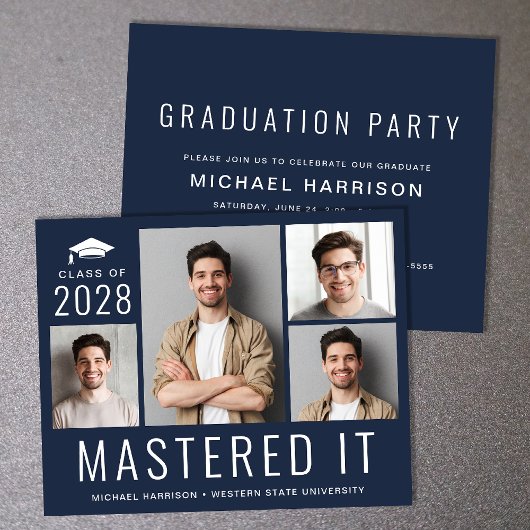 Budget Fotomasters Gradua Blue Graduparty