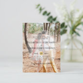 Budget Fotooverlay Wedding-uitnodigingen Briefkaart (Staand voorkant)