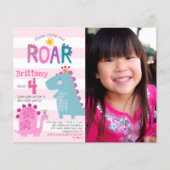 Budget Foto's Girl Birthday Uitnodiging (Voorkant)