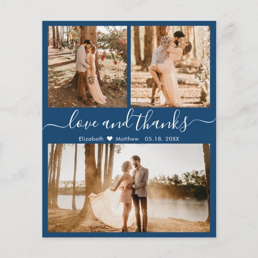 Budget foto's marineslag bruiloft Hartelijk dank Flyer (Voorkant)