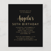 Budget Foto's Proost 50ste verjaardag Uitnodiging (Achterkant)