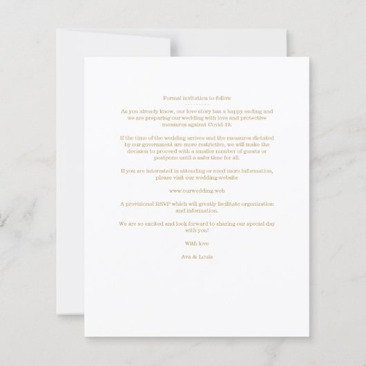 Budget Foto's van Elegant Hot Pink & Gold Heart (Achterkant)