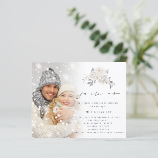 Budget Foto's White Florals doen mee met ons huwel (Staand voorkant)
