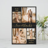 Budget Fotoscript Black Gold Weduwen Dank u (Staand voorkant)