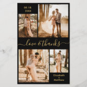 Budget Fotoscript Black Gold Weduwen Dank u (Voorkant)