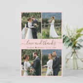 Budget Fotoscript roze gouden bruiloft Hartelijk d (Staand voorkant)