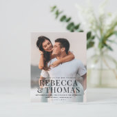 Budget fototype overlay trouwkaart  (Staand voorkant)