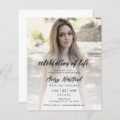 Budget Fotoviering van de Uitnodiging van het Leve (Voorkant / Achterkant)