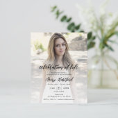 Budget Fotoviering van de Uitnodiging van het Leve (Staand voorkant)