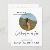 Budget Fotoviering van de Uitnodiging van het Leve (Voorkant / Achterkant)