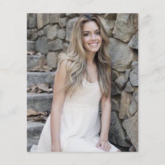 Budget Fotoviering van de Uitnodiging van het Leve (Achterkant)