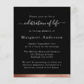 BUDGET Fotoviering van het leven - uitnodiging (Achterkant)