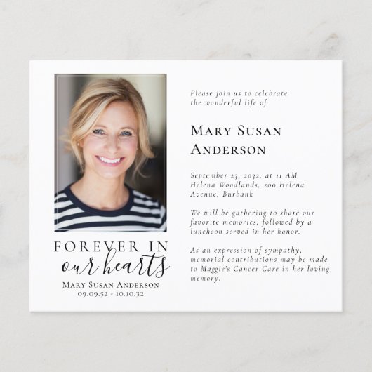 BUDGET Fotoviering van het leven - uitnodiging (Voorkant)