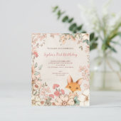 Budget Fox Floral laat 1e verjaardag meisje (Staand voorkant)