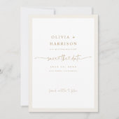 Budget Frame Save The Date Aankondiging Fotokaart (Voorkant)