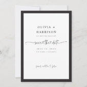Budget Frame Save The Date Aankondiging Fotokaart (Voorkant)