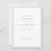 Budget Frame Save The Date Aankondiging Fotokaart (Voorkant)