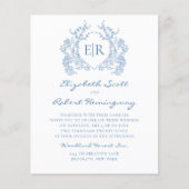 BUDGET Frans Blauw Bloemkam Monogram Huwelijk (Voorkant)