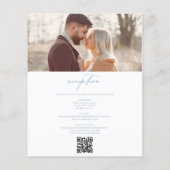 Budget  Franse Foto QR Code Bruiloft (Achterkant)