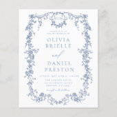 Budget  Franse Foto QR Code Bruiloft (Voorkant)