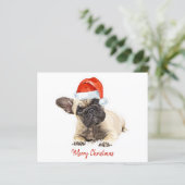Budget French Bulldog Puppy Kerstmis Cute Dog (Staand voorkant)