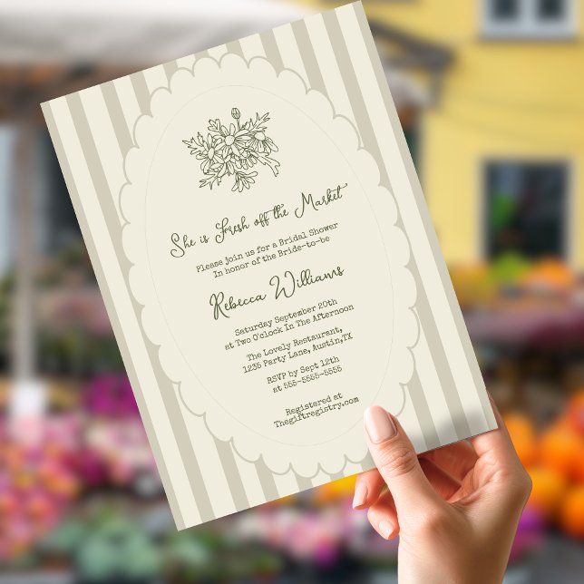 Budget Fresh off Market Sage Green Bridal Shower (Creator heeft geüpload)