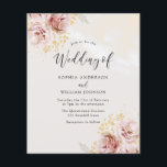 Budget Friendly Blush Floral Wedding Uitnodiging<br><div class="desc">Budget Friendly Blush Floral Wedding Uitnodiging</div>