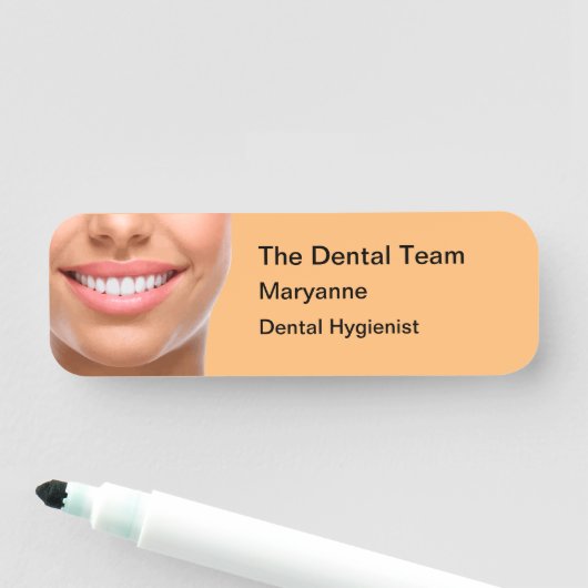Budget Friendly Dentist Personeel Naamplaatje (In situ)